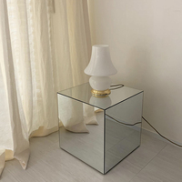 Table basse en acrylique effet miroir, accessoires créatifs pour la photographie, mobilier de maison, table de chevet en acrylique style INS pour la décoration intérieure