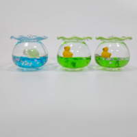Porte-clés en acrylique en forme d'aquarium, cadeau promotionnel personnalisé et souvenir, pendentif créatif liquide décoratif pour sac