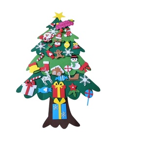 Set Economico MOLIS <span class=keywords><strong>per</strong></span> <span class=keywords><strong>Albero</strong></span> <span class=keywords><strong>di</strong></span> <span class=keywords><strong>Natale</strong></span> Fai-da-Te <span class=keywords><strong>in</strong></span> Feltro con Decorazioni <span class=keywords><strong>per</strong></span> Porta/Parete <span class=keywords><strong>per</strong></span> Capodanno - Product Image 2