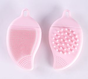 Brosse de nettoyage double face pour points noirs, brosse de nettoyage facial en profondeur, brosse de massage du cuir chevel en silicone, brosse à shampooing - Product Image 5