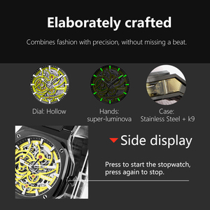 Reloj Mecánico Automático de Lujo de Alta Gama para Hombre, con Esfera Verde, Movimiento Visible, <span class=keywords><strong>5</strong></span> <span class=keywords><strong>Bar</strong></span>, Movimiento Mecánico Japonés NH70 - Product Image 5