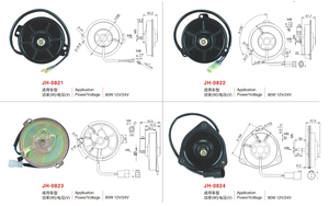 RETEKOOL-<span class=keywords><strong>Motor</strong></span> de ventilador de radiador eléctrico de repuesto, <span class=keywords><strong>motor</strong></span> de engranaje de CC sin escobillas de alto torque, 1 CC, <span class=keywords><strong>12V</strong></span>, 24V, 2 orejas, 80W, 120W, negro - Product Image 6