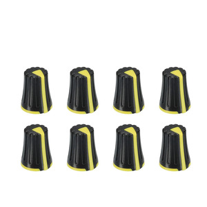Bouton de potentiomètre CNC sur mesure en ABS, axe en D de 6 mm - 270 degrés, noir et jaune pour amplificateur de <span class=keywords><strong>basse</strong></span> - Product Image 2