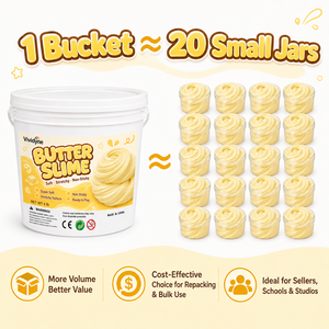 Slime al Burro in Secchiello da 4 libbre all'Ingrosso, Giocattolo Sensoriale Non Appiccicoso con Etichetta Privata per Scuole e OEM di Ricomposizione per E-commerce - Product Image 2