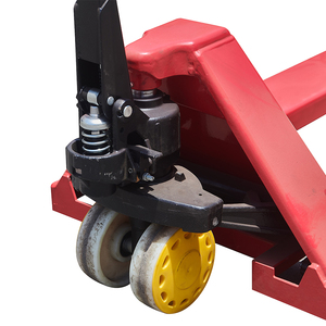 Yeni tasarım depo el-kaldırma 5 Ton palet taşıyıcı naylon tekerlek depo manüel paletli kamyon palet taşıyıcı - Product Image 3