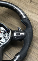 Volant sport à 3 branches en cuir et fibre de carbone pour Série 3, avec LED, pour M3/M5, couleur personnalisée