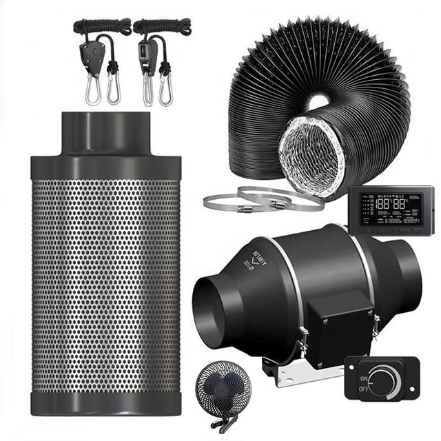 50mm Duct Fan Super Suction Inline Duct Fan Extractor Axial Flow Fans 1.7kw