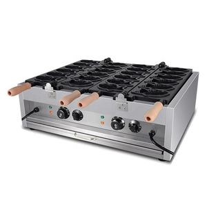 Máquina Eléctrica para Taiyaki <span class=keywords><strong>de</strong></span> Doble Fila, 12 Moldes, 6kW, Acero Inoxidable, 50-300 ° C, para comida callejera y tienda <span class=keywords><strong>de</strong></span> postres - Product Image 6