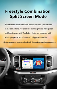 Reproductor DVD Android para el coche sistema de navegación GPS de la unidad para VW <span class=keywords><strong>Sharan</strong></span> 2012-2018 espejo enlace Playstore - Product Image 5