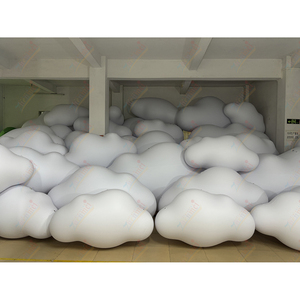 Zhenmei 10ft énorme ballon nuage suspendu étanche en PVC pour la décoration publicité éclairage LED avec une installation facile et de l'hélium - Product Image 5