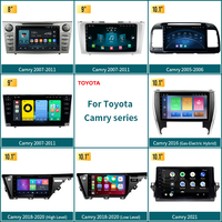 Écran de voiture stéréo DSP Android 13 avec GPS intégré, CarPlay sans fil RGB, Android Auto pour lecteur multimédia pour Camry 2007-2011