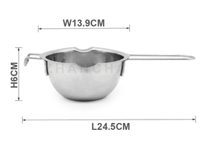 Bain-marie en acier inoxydable pour chocolat, beurre, fromage, bonbons - Design élégant, compatible lave-vaisselle et congélateur - Product Image 6