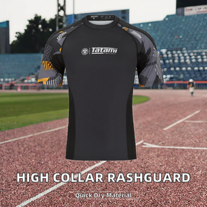 Camiseta de Compresión de Manga Larga para Hombre, Cuello Alto, Secado Rápido, Spandex/Poliéster, Suministro de Fábrica - Product Image 2