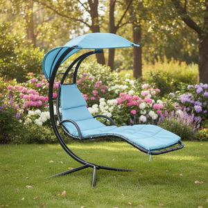 <span class=keywords><strong>Chaise</strong></span> longue <span class=keywords><strong>suspendue</strong></span> pliable moderne et portable, hamac balançoire avec auvent, <span class=keywords><strong>chaise</strong></span> de plage super confortable <span class=keywords><strong>pour</strong></span> une utilisation en extérieur, en intérieur ou au parc - Product Image 4