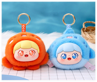 Mignon porte-clés en peluche 3D, forme de poisson-globe, de baleine, d'octopus, de requin, de phoque, de pieuvre, jouet en peluche de luxe, mini poupée, animal marin, charme pour sac à dos