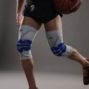 JINGBA Pro diz yan stabilizatörler ile sıkıştırma manşonu diz parantez Patella jel Pad için spor voleybol basketbol diz ağrısı - Product Image 5
