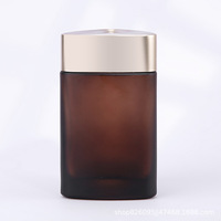 60 100 ml Gesundheitsprodukt-Flasche Kapsel-Medizin-Pulver-Tabletten-Bonbon-Spender Lebensmittelechtes Glas Mattfarbenes Rundes Glas