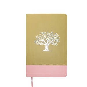 Mot de luxe Arbre Conception Sainte <span class=keywords><strong>Bible</strong></span> Pu Cuir Kjv Christian Argent Timbre Foiling Jaune Couleur Sainte <span class=keywords><strong>Bible</strong></span> - Product Image 1