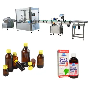 Automatic 60ml 120ml 200ml Cough Syrup Filling and Capping Machine Syrup Bottle Filling Machine