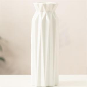 White Glossy Premium Feel Ceramic Vase With Hydroponic Function for Living Room Dining Table Dried <b>Flower</b> <b>Display</b> Decoration - Product Image 5