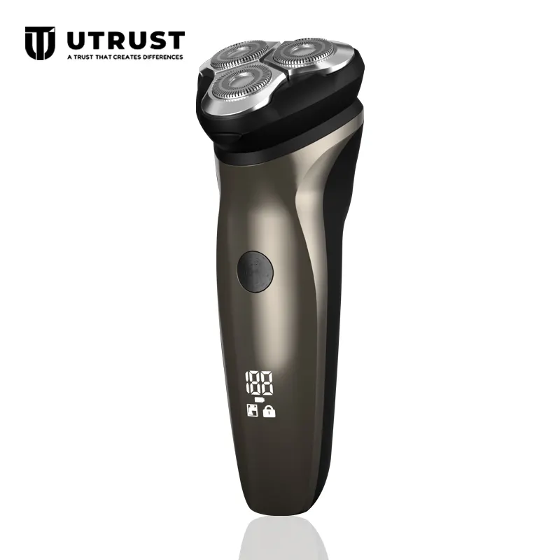 Full Body Washable Rechargeable Beard Shaving Machine Electric Razor Men Electric Rotary Shaver