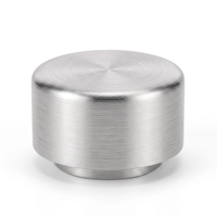 Bouchons de flacons de parfum de luxe - Options en acier inoxydable et laiton usinées par CNC, avec placage chrome miroir profond, durables, OEM