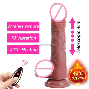 SacKnove <span class=keywords><strong>Penis</strong></span> Realistis Bergetar yang Bergerak Naik Turun, Berayun, Bergetar, dan Berpemanas untuk Wanita, Dildo Vibrator untuk Wanita, Mainan Seks - Product Image 1