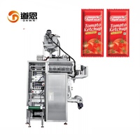 Machine d'emballage automatique multi-voies à scellage 4 côtés pour sachets de miel, moutarde, sauce salade, mayonnaise, ketchup tomate