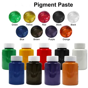 Hot Sale Factory Alta Qualidade Verde Vermelho Amarelo Preto Azul Permeável Pigmento Pasta para Pintura