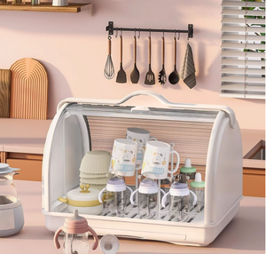 GREENSIDE Grande boîte de rangement transparente en plastique pour gobelets, évier de <span class=keywords><strong>cuisine</strong></span> et de ménage - Product Image 3