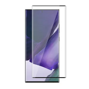 最新钢化玻璃为三星注 20 Ultra Plus屏幕保护膜弯曲侧边缘胶水钢化玻璃为三星注 20