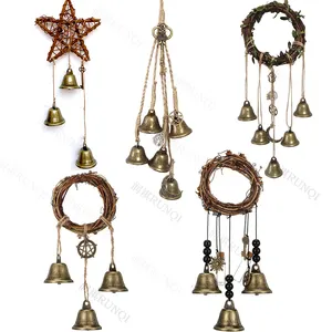 Hexe Windspiele Schnur dekorative Metall glocken DIY Schnur handgemachte Glocke an der Tür hängen Dekorationen Jingle Windspiele