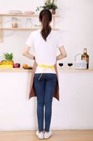 Uniforme de serveur de serveuse, tablier, pour femmes, Logo personnalisé 100% Polyester