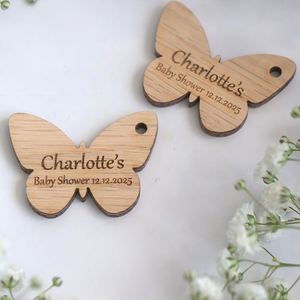 Personalized <b>Wooden</b> Butterfly-Shaped Baby Baptism & Graduation <b>Name</b> <b>Plaques</b>-Custom Durable Handmade <b>Plaques</b> - Product Image 6
