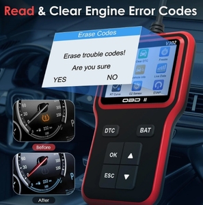 Lector de código OBD2, Detector de fallas del motor OBD2, escáner de diagnóstico de coche, herramienta de diagnóstico de batería, dispositivo de diagnóstico V302 - Product Image 3
