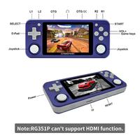 Console de jeu vidéo rétro portable Rg351p avec écran IPS 3.5 ''et Linux Open Source 3500 MAh pour communication Wi-Fi PSP