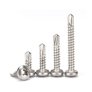 Chất lượng cao thép không gỉ 304 316 chéo Pan Đầu Gỗ tự khoan vít vít Phillips đầu tròn Tự Khai thác vít - Product Image 6