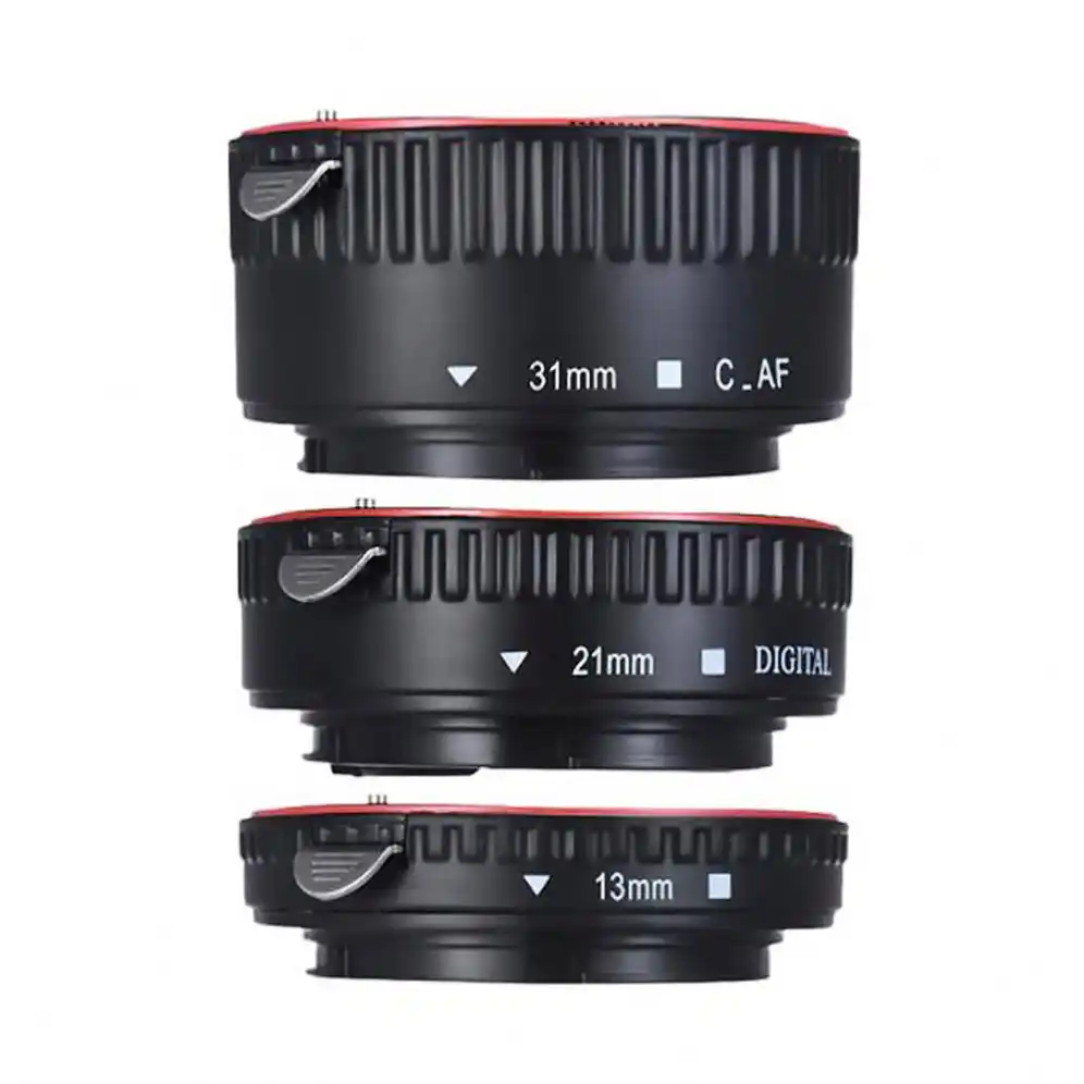 SHQS0424 Makro verlängerung kamera Adapter Objektiv Autofokus Röhren ringe Set für Canon EOS