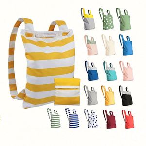 Hot Sell Large Capacity Supermarket Portable Designer Custom Logo Travel Reusable Cotton Canvas Folding Shopping Tote Bag - Product Image 1