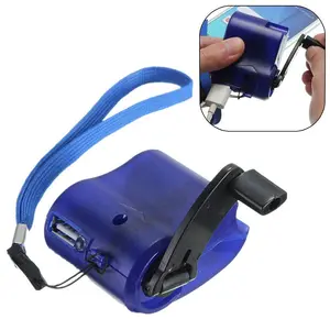 New Portable Hand Cranked Power Dynamo Generator Outdoor Emergency USB Charger For Mobile Phone Camera Travel Charger