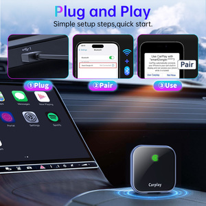 Adaptateur <span class=keywords><strong>CarPlay</strong></span> sans fil universel Fuallwin pour Android Box avec prise en charge <span class=keywords><strong>iOS</strong></span> 11/<span class=keywords><strong>12</strong></span>/13, USB et Bluetooth, Wi-Fi double bande - Product Image 5