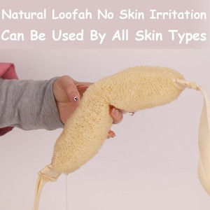 Zenidoo Natural Cotton Loofah <b>Bath</b> <b>Towel</b> Soft Cut Pile Sports Pattern Pull Back Strip for Removing Dead Skin Cuticle Cleaning - Product Image 5