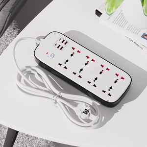 New Power Strip Với Cổng USB 6-Way Ổ Cắm 4 USB + 2 Loại C Cổng Power Strip Bảo Vệ Tăng Mở Rộng Phổ Power Strip - Product Image 2