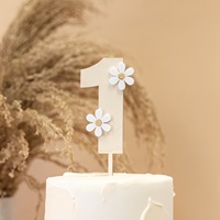 Wiederverwendbare Acryl-Kucheneinsätze im Ins-Stil für den ersten Geburtstag des Babys und Partykuchen-Dekorationen & Geschenke