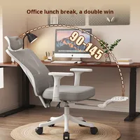 Chaise ergonomique en maille 819, confortable et protectrice pour le dos, idéale pour le gaming, le bureau, la maison, la cuisine, la salle de sport, pour filles, avec base pivotante et fonction inclinable