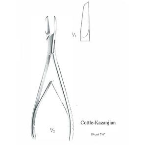 Pinzas de corte de hueso Cottle-Kazanjian, abrazadera ortopédica de 19cm, instrumentos quirúrgicos, acero inoxidable, certificado CE Mahersi - Product Image 3