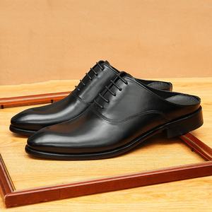 Mocassins belges pour homme, en cuir de vachette souple de qualité supérieure, à bout pointu, imperméables, couleur beige clair rétro, semelle souple, fabrication artisanale, une seule pièce - Product Image 3
