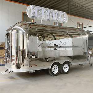 Camion alimentaire entièrement équipé en acier inoxydable, chariot à crème glacée, bar mobile, remorque de nourriture pour le café - Product Image 1