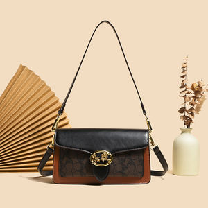 Klassieke retro damestas van kunstleer, kleine vierkante vorm, hoogwaardige en modieuze stijl.600 - Product Image 3