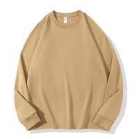 Camisetas de Manga Larga Unisex al por Mayor, Personalizadas, 100% Algodón, Impresas con Serigrafía, Tejido Sólido de 280 g/m²